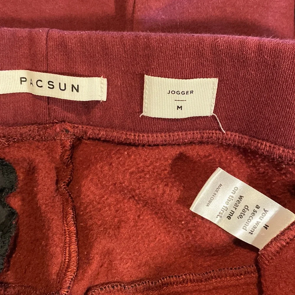 Pacsun fleece joggers size M pockets belted detail